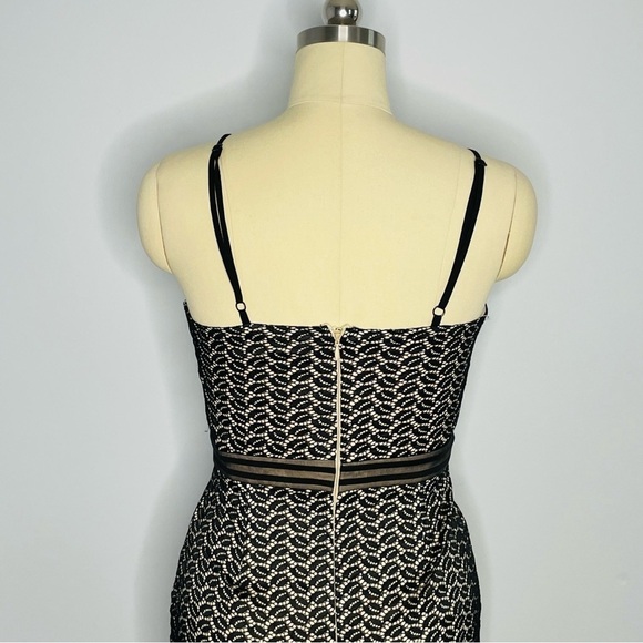 Missguided x Nordstrom Strappy Midi Bodycon Lace Dress- Size US 8 UK 12 - Picture 8 of 13